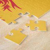 レッドルースター(ワロニア国旗) ジグソーパズル (側面)