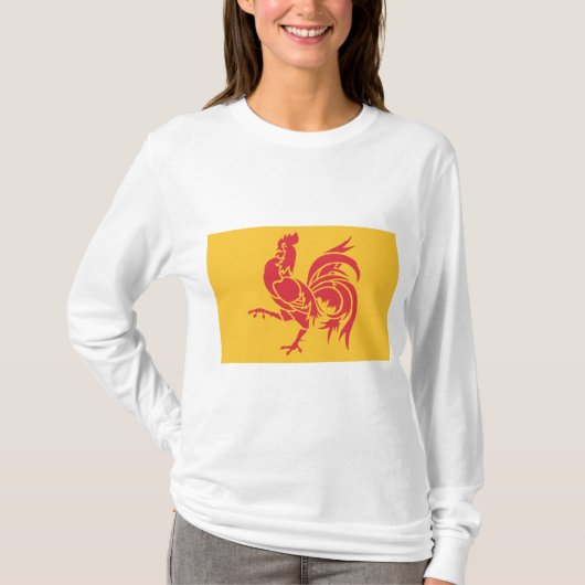 レッドルースター(ワロニア国旗) Tシャツ (正面)