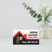 レッドルーフトップ建物境界線 名刺 (スタンド正面)