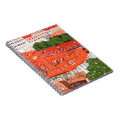 レッドルーフプラハチェコの街並みコラージスケッチ ノートブック (右側)