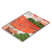 レッドルーフプラハチェコの街並みコラージスケッチ ノートブック (左側)