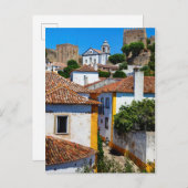 レッドルーフ伝統的ハウス |ポルトガル ポストカード (正面/裏面)