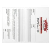 レッドルーフ提案型枠 ノートパッド (正面)