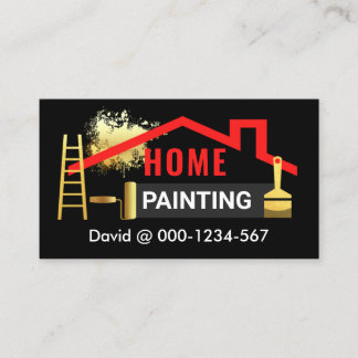 レッドルーフ絵を描(ばちゃばちゃ)跳ねる絵を描ズサービス 名刺