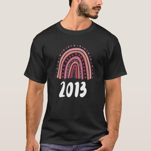 レッドレインボーイヤー誕生2013誕生日 Tシャツ (正面)