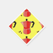 レッドレインボーエスプレッソ スタンダードカクテルナプキン (角)