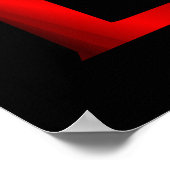 レッドレオ占星術記号 ポスター (角)