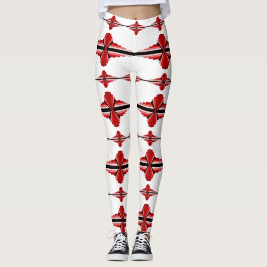 レッドレギンスの深いデコ要素 レギンス (正面)