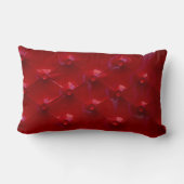 レッドレザーの表皮テクスチャパターエレガントン ランバークッション (裏面)