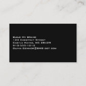 レッドレザープロフェッショナルデザイナー名刺 名刺 (裏面)