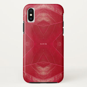 レッドレザーレット iPhone X ケース