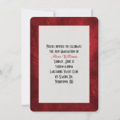 レッドレザー卒業招待状 招待状 (裏面)