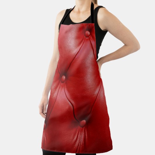レッドレザー:上張り模様エレガンス。 エプロン (インサイチュ)
