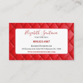 レッドレザー 名刺 (裏面)