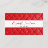 レッドレザー 名刺 (正面)