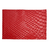 レッドレザー:製品ショーケース 枕カバー (裏面)