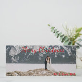 レッドレタリングパノラマクリスマスカード シーズンカード (スタンド正面)