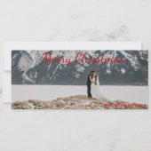 レッドレタリングパノラマクリスマスカード シーズンカード (正面)