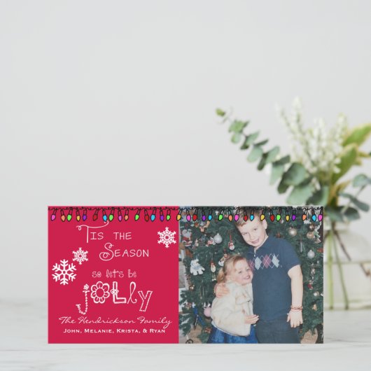 レッドレッツビーすてきクロストマスホリデーフォトカード シーズンカード (スタンド正面)