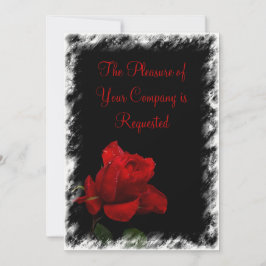 レッドレッドローズ結婚式招待状 招待状