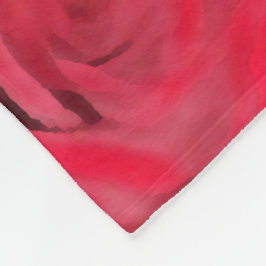 レッドレッドローズ フリースブランケット