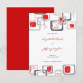 レッドレトロさくらんぼスモダンクエアアートザイト 案内ポストカード (正面/裏面)