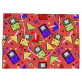 レッドレトロゲーム ラージペーパーバッグ (裏面)