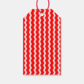 レッドレトロサンタクロース赤Ric Racクリスマス ギフトタグ (裏面)