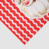 レッドレトロサンタクロース赤Ric Racクリスマス 薄葉紙 (詳細)