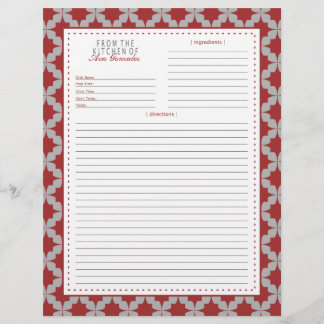 レッドレトロスターレシピページ