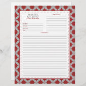 レッドレトロスターレシピページ (正面/裏面)