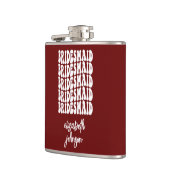 レッドレトロパーソナライズされたバチェロレッテ フラスク (左)