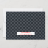 レッドレーサースバースデーパーティーの招待 招待状 (裏面)