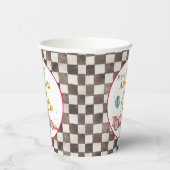 レッドレーシングカー誕生日紙カップ 紙コップ (右)