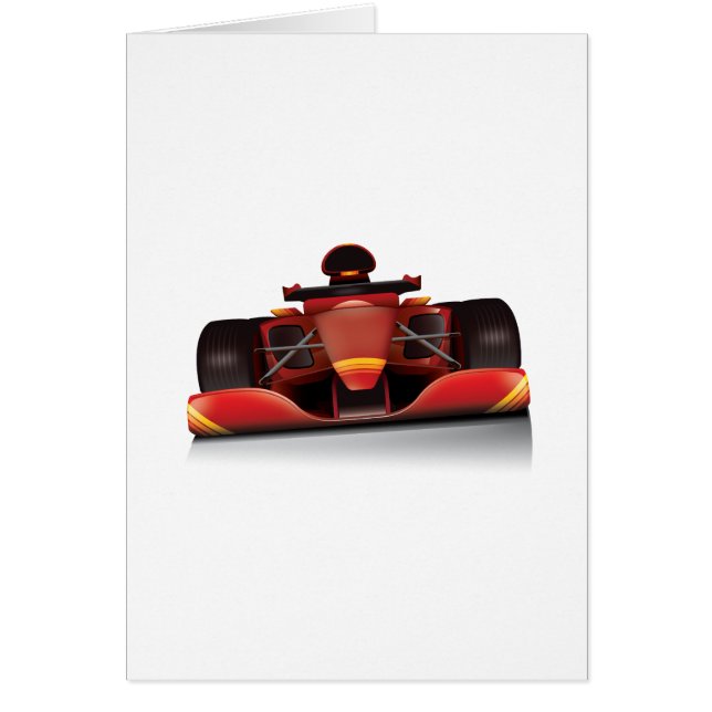 レッドレーシングカー (正面)