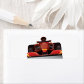 レッドレーシングカー ラベル (インサイチュ)