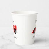 レッドレーシングカー 紙コップ (右)