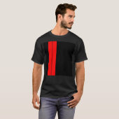 レッドレーシングストライプズ Tシャツ (正面フル)