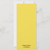 レッドレースカーチケットスタイル誕生日パーティー 招待状 (裏面)