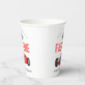 レッドレースカーファーストワンバースデーパーティー 紙コップ (右)