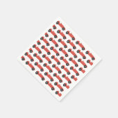 レッドレースカーボーイレースツーファースト誕生日パーティー スタンダードカクテルナプキン (角)