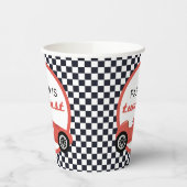 レッドレースカーボーイレースツーファースト誕生日パーティー 紙コップ (左)
