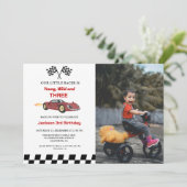 レッドレースカーボーイ3rd誕生日パーティー 招待状 (スタンド正面)