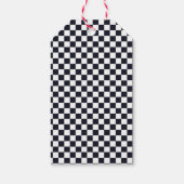 レッドレースカーレース誕生日パーティーありがとうご好意 ギフトタグ (裏面)