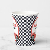 レッドレースカーレース誕生日パーティー 紙コップ (右)