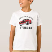 レッドレースカー誕生日パーティー Tシャツ (正面)