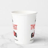 レッドレースカー2速2番目の誕生日パーティー 紙コップ (右)