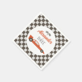 レッドレースカー3RD誕生日 スタンダードカクテルナプキン (角)