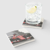 レッドレースカー – ノーリフト ストーンコースター (横)