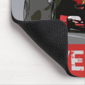 レッドレースカー – ノーリフト マウスパッド (コーナー)